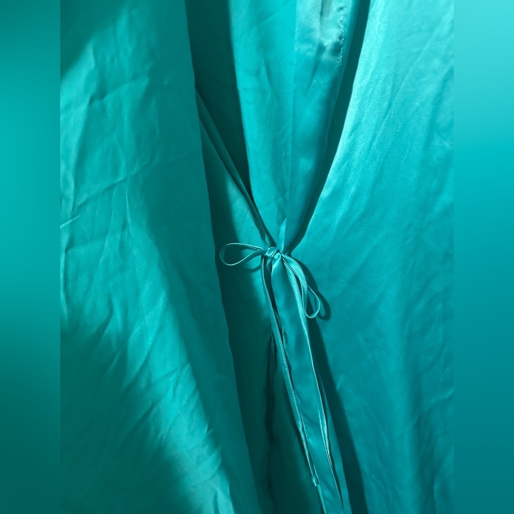 Y2K 2003 vintage lingerie Victoria’s Secret satin slip dress L and robe OS SET - Picture 5 of 14